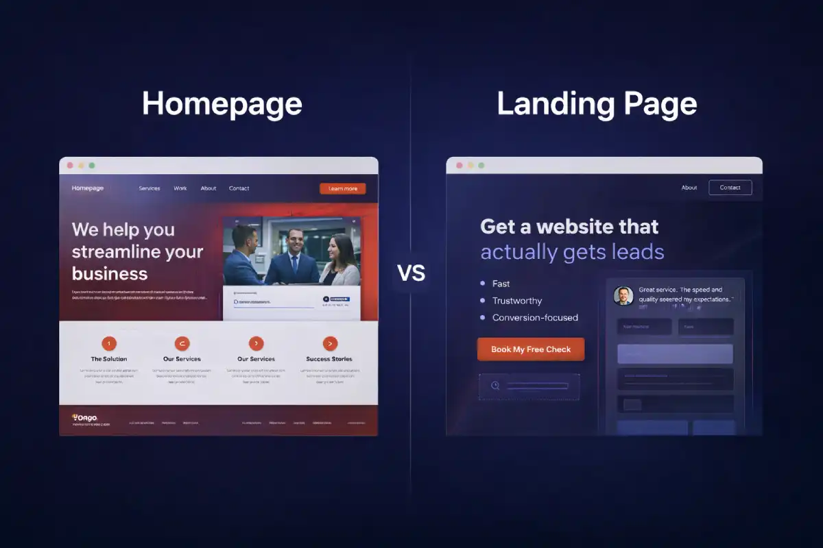 Homepage vs Landing Page: Which One You Need to Get More Leads?