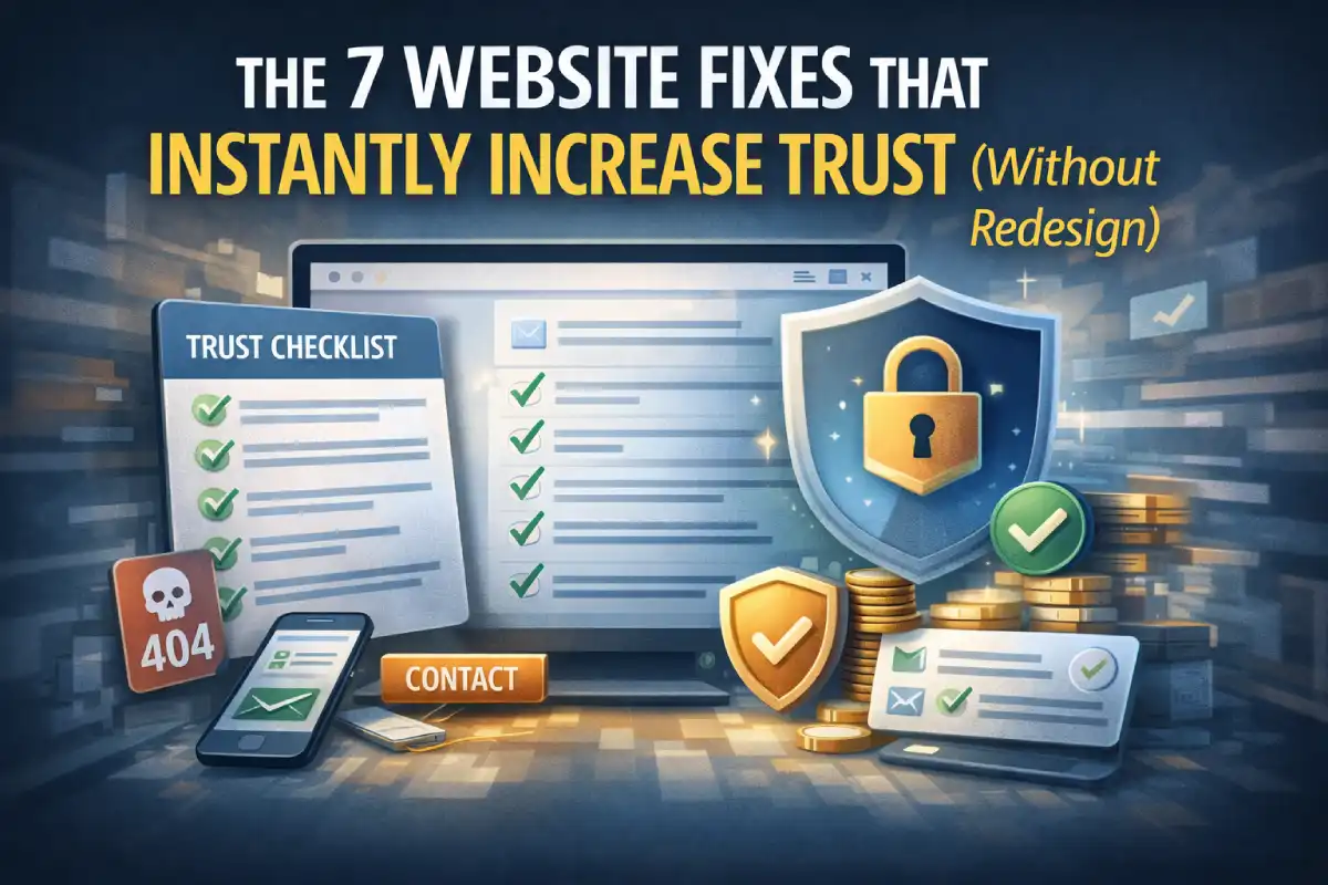 The 7 Website Fixes That Instantly Increase Trust (Without Redesign)